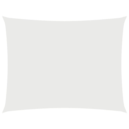 Parasole a Vela in Tessuto Oxford Rettangolare 2x3,5 m Bianco 135256