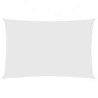 Parasole a Vela in Tessuto Oxford Rettangolare 2x4m Bianco 135257
