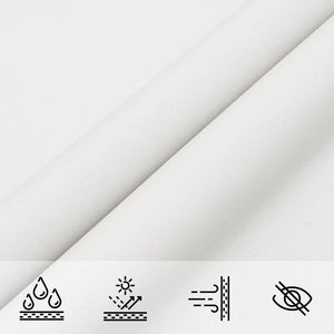 Parasole a Vela in Tessuto Oxford Rettangolare 2x4m Bianco 135257