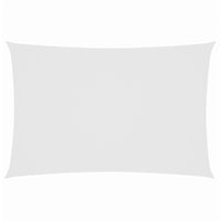 Parasole a Vela Oxford Rettangolare 2x4,5 m Bianco 135258