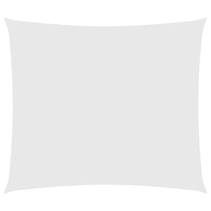 Parasole a Vela in Tessuto Oxford Rettangolare 2,5x3 m Bianco