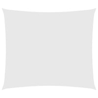 Parasole a Vela in Tessuto Oxford Rettangolare 2,5x3 m Bianco 135260