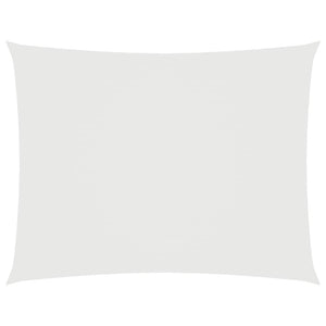 Parasole a Vela Oxford Rettangolare 2,5x3,5 m Bianco 135261