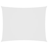 Parasole a Vela Oxford Rettangolare 2,5x4 m Bianco