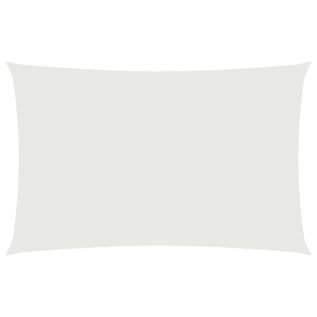 Parasole a Vela Oxford Rettangolare 4x7 m Bianco 135273