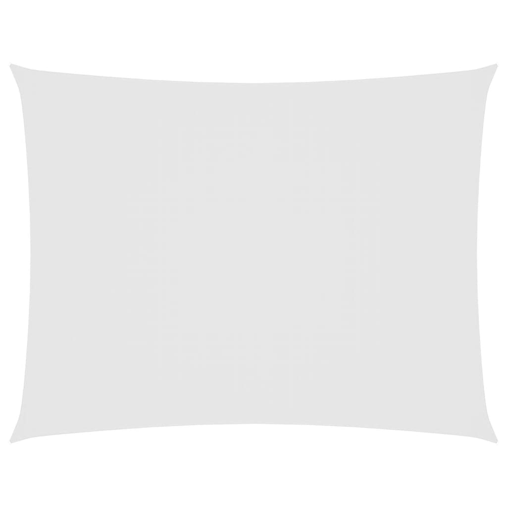 Parasole a Vela Oxford Rettangolare 5x6 m Bianco 135274