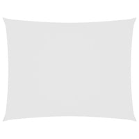 Parasole a Vela Oxford Rettangolare 5x6 m Bianco