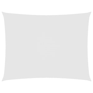 Parasole a Vela Oxford Rettangolare 5x7 m Bianco 135275