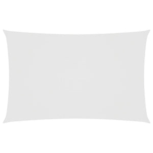 Parasole a Vela in Tessuto Oxford Rettangolare 5x8 m Bianco 135276