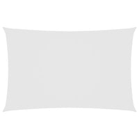 Parasole a Vela Oxford Rettangolare 6x8 m Bianco