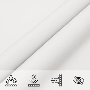 Parasole a Vela Oxford Rettangolare 6x8 m Bianco