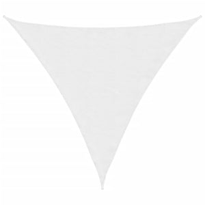 Parasole a Vela Oxford Triangolare 3,6x3,6x3,6 m Bianco
