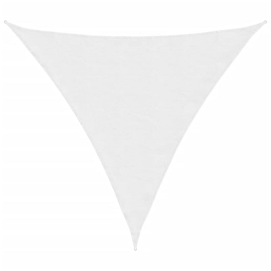 Parasole a Vela Oxford Triangolare 3,6x3,6x3,6 m Bianco