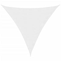 Parasole a Vela Oxford Triangolare 3,6x3,6x3,6 m Bianco 135281