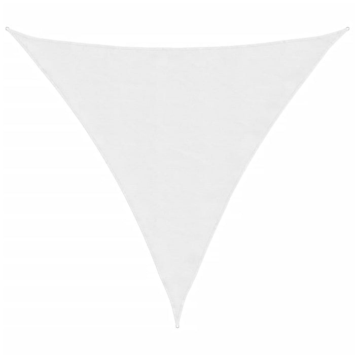 Parasole a Vela Oxford Triangolare 3,6x3,6x3,6 m Bianco 135281
