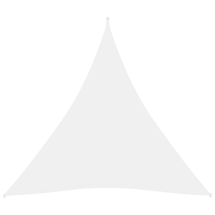 Vela parasole in tessuto Oxford triangolare 3,6 x 3,6 x 3,6 mt bianco 02_0009813