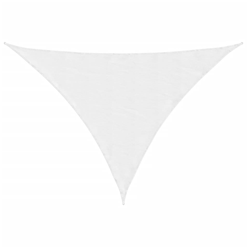 Parasole a Vela Oxford Triangolare 3x4x5 m Bianco 135283