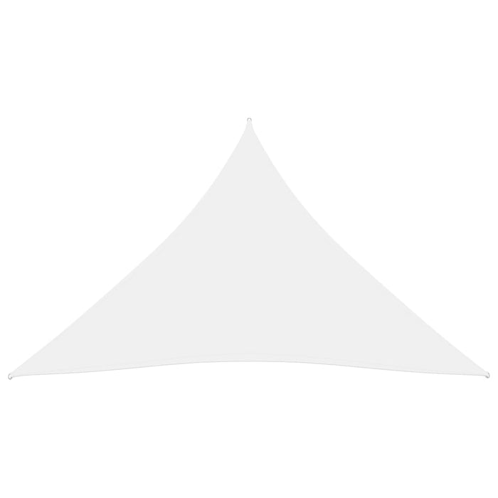 Vela parasole in telo parasole triangolare tessuto Oxford 3 x 4 x 4 m bianco 02_0009836