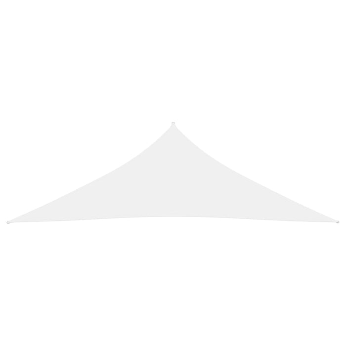 Vela parasole in tessuto Oxford triangolare 3,5 x 3,5 x 4,9 mt bianco 02_0009805