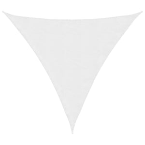 Parasole a Vela Oxford Triangolare 4x4x4 m Bianco 135286