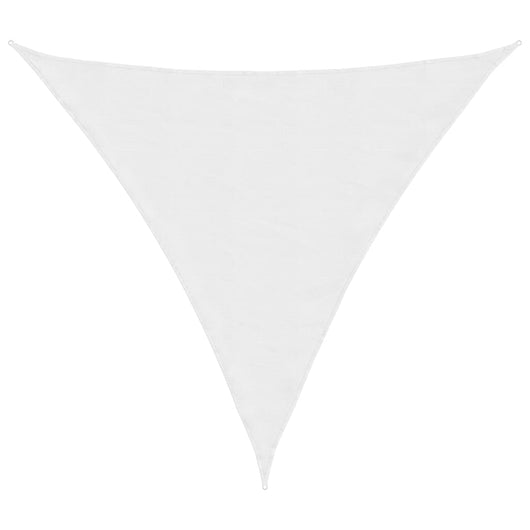 Parasole a Vela Oxford Triangolare 4x4x4 m Bianco 135286