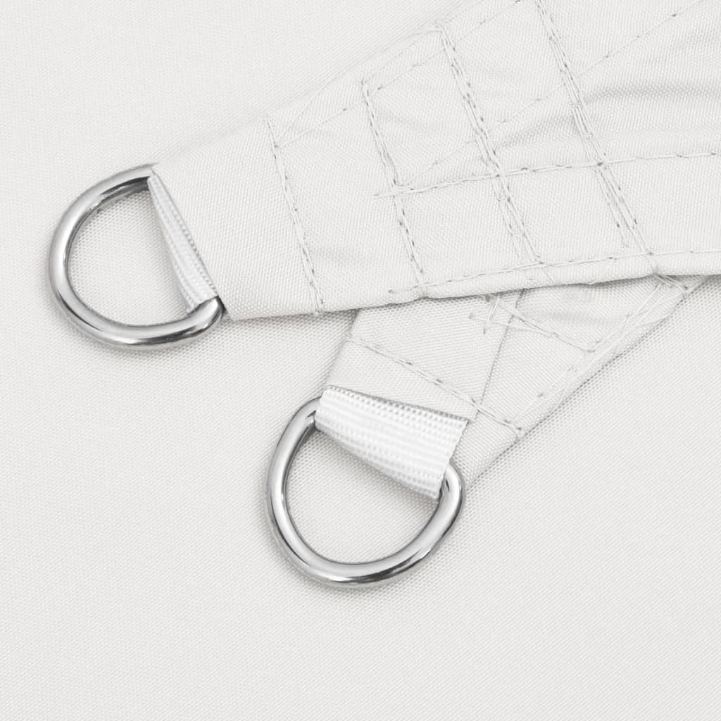 Parasole a Vela Oxford Triangolare 4x4x4 m Bianco 135286