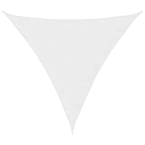 Parasole a Vela Oxford Triangolare 4,5x4,5x4,5 m Bianco