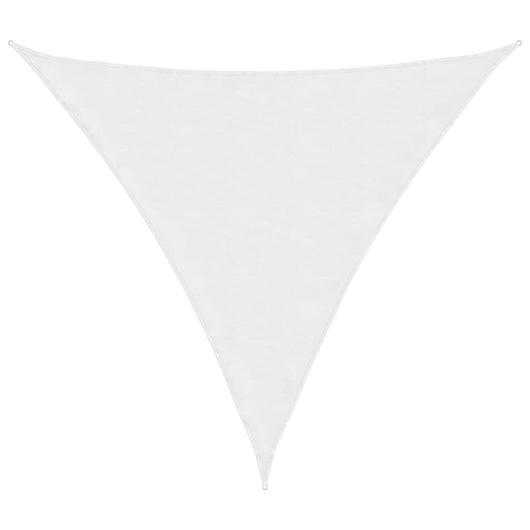 Parasole a Vela Oxford Triangolare 4,5x4,5x4,5 m Bianco 135288