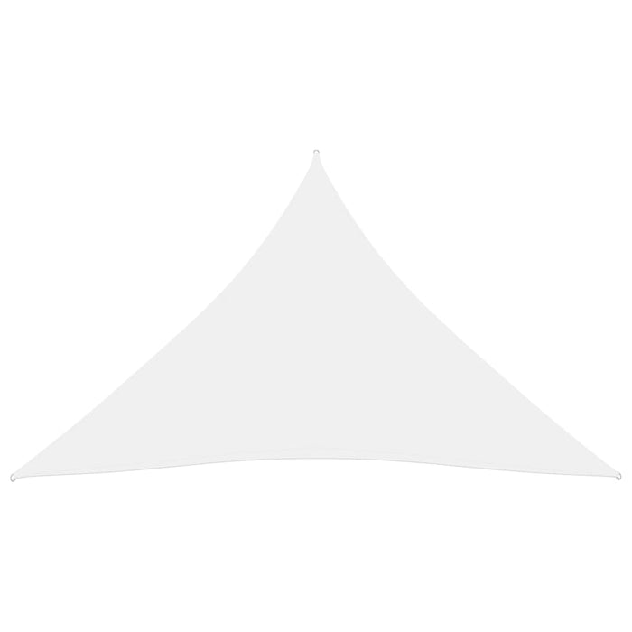 Vela parasole in tessuto Oxford triangolare 4,5 x 4,5 x 4,5 mt bianco 02_0009853