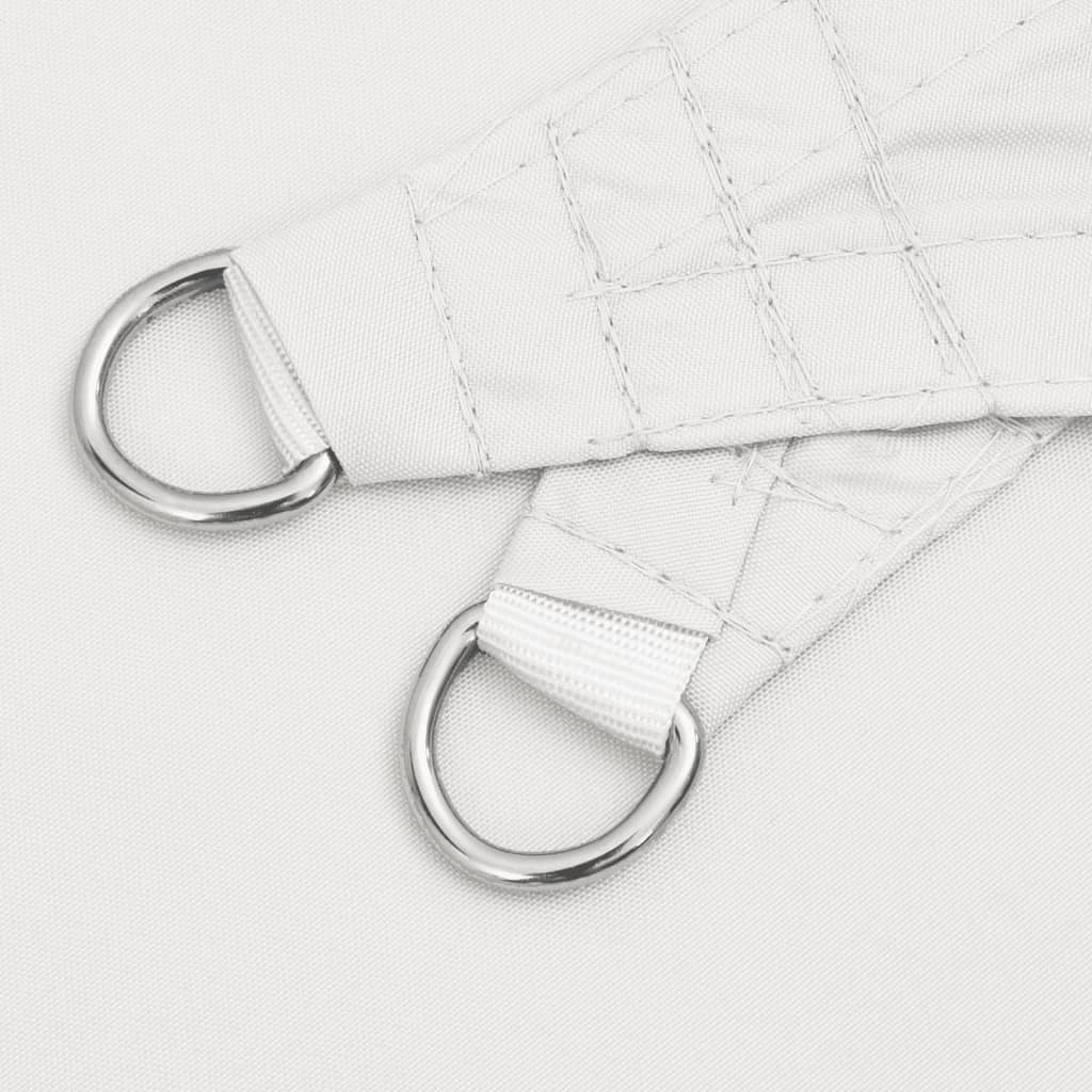 Parasole a Vela Oxford Triangolare 5x5x5 m Bianco 135290