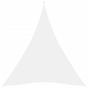 Vela parasole in telo parasole triangolare tessuto Oxford 5 x 6 x 6 mt bianco 02_0009924
