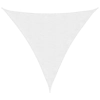 Parasole a Vela in Tessuto Oxford Triangolare 6x6x6 m Bianco