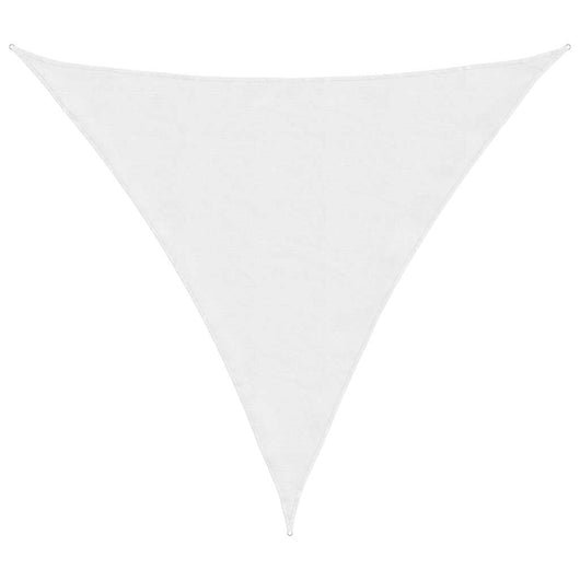 Parasole a Vela in Tessuto Oxford Triangolare 6x6x6 m Bianco