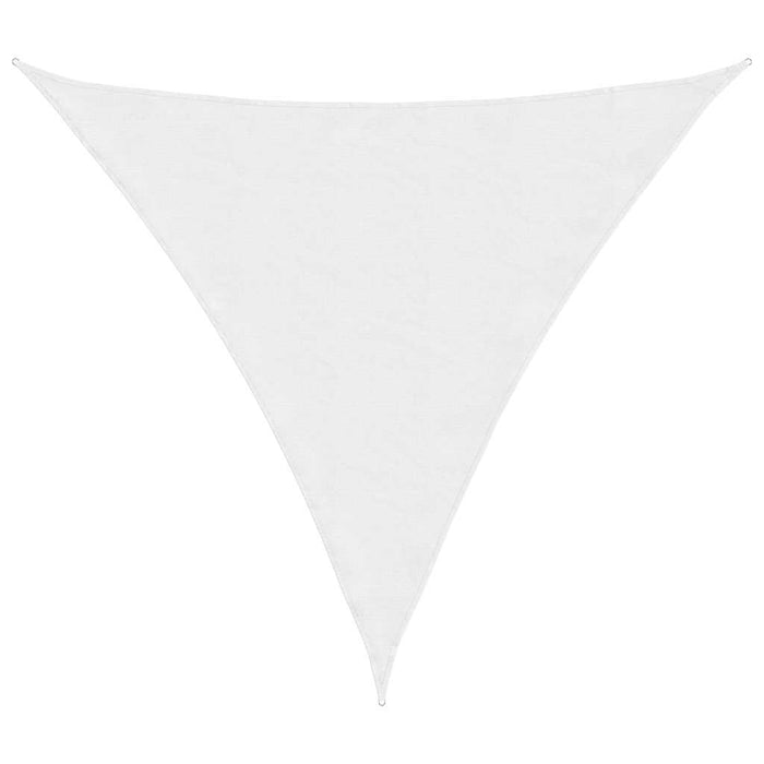 Parasole a Vela in Tessuto Oxford Triangolare 6x6x6 m Bianco