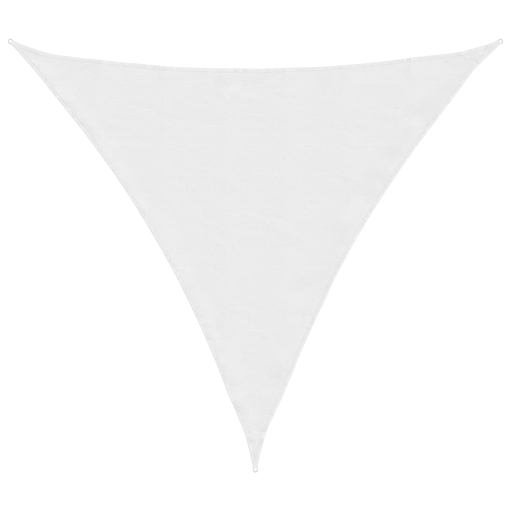Parasole a Vela in Tessuto Oxford Triangolare 6x6x6 m Bianco 135295
