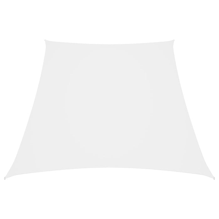 Telo parasole vela parasole trapezio tessuto Oxford 3/4 x 3 mt bianco 02_0009761