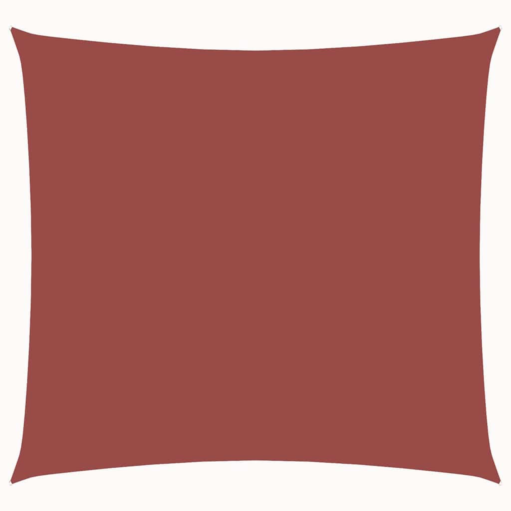 Vela Parasole in Tela Oxford Quadrata 3x3 m Terracotta