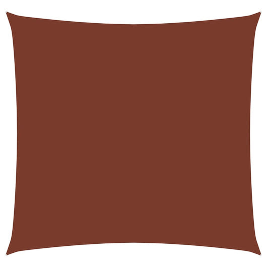 Vela parasole telo parasole quadrato tessuto Oxford 4 x 4 mt terracotta 02_0009511