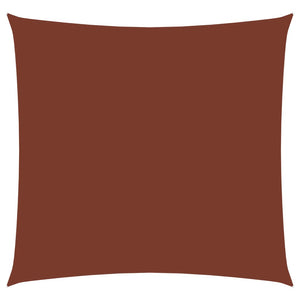 Vela parasole telo parasole quadrato tessuto Oxford 4,5 x 4,5 mt terracotta 02_0009501