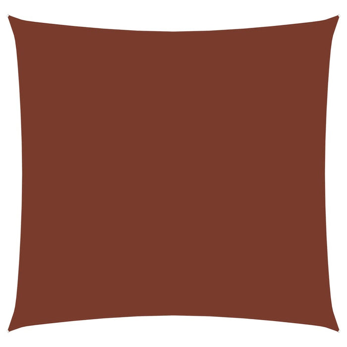 Vela parasole telo parasole quadrato tessuto Oxford 5 x 5 mt terracotta 02_0009521