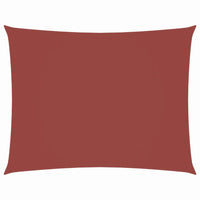 Parasole a Vela Tessuto Oxford Rettangolare 2x3,5m Terracotta 135366