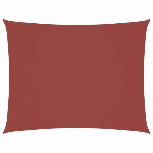 Parasole a Vela Tessuto Oxford Rettangolare 2x3,5m Terracotta 135366
