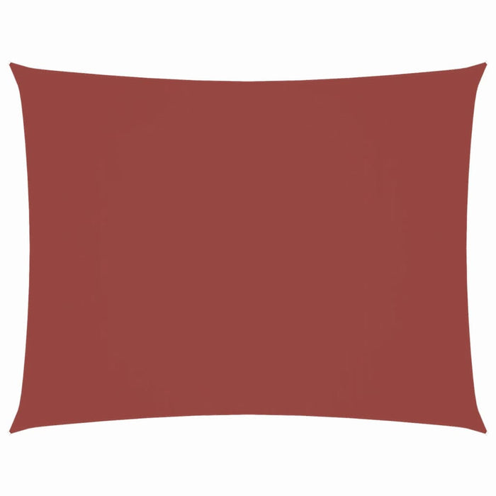 Parasole a Vela Tessuto Oxford Rettangolare 2x3,5m Terracotta 135366