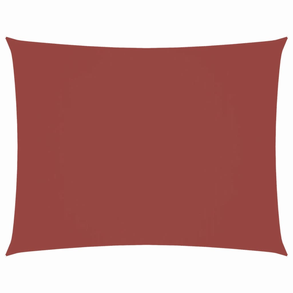 Parasole a Vela Tessuto Oxford Rettangolare 2x3,5m Terracotta