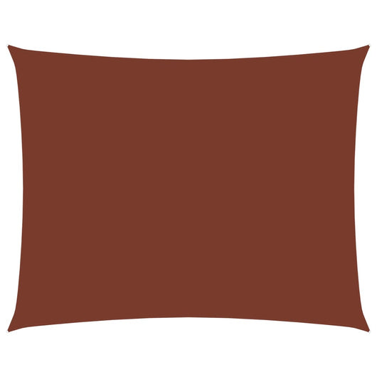 Telo ombreggiante a vela in tessuto oxford rettangolare 2 x 35 m terracotta 02_0009607