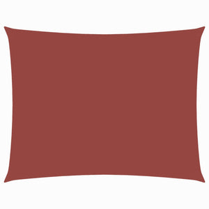 Parasole a Vela Tessuto Oxford Rettangolare 2,5x4,5m Terracotta 135373
