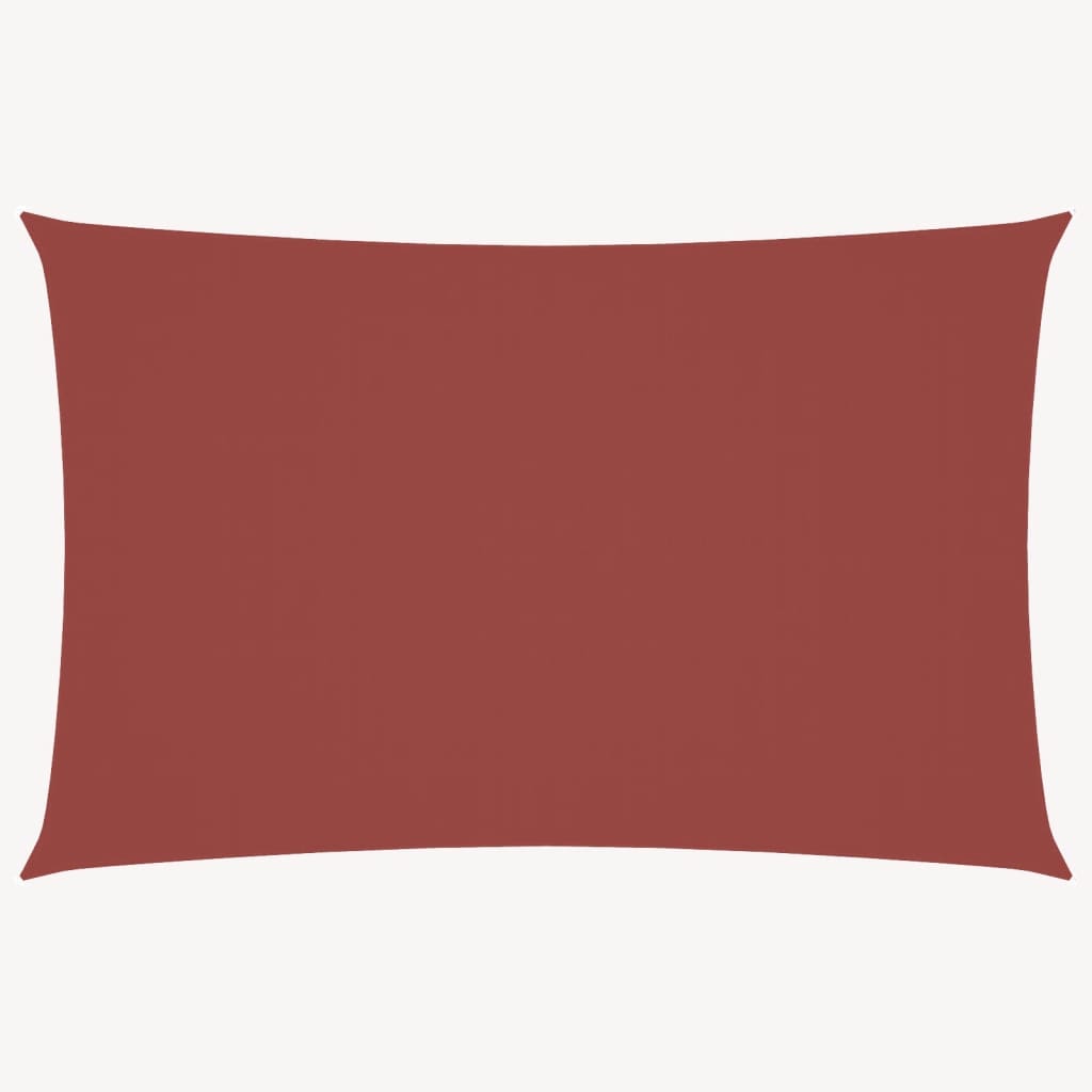 Parasole a Vela Tessuto Oxford Rettangolare 2x4,5m Terracotta 135374