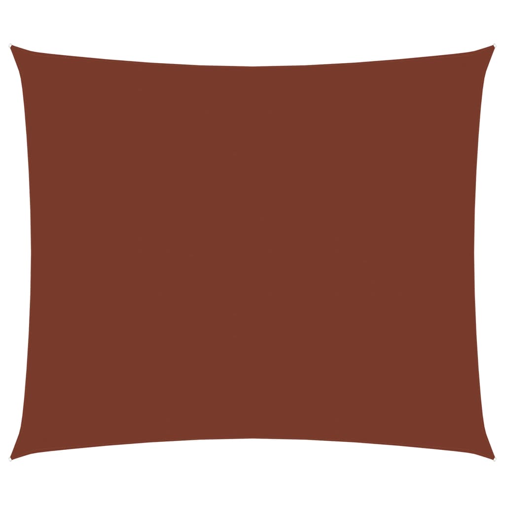 Vela ombrellone rettangolare in tessuto Oxford 35 x 45 m terracotta 02_0009955