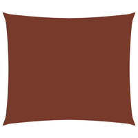 Vela ombrellone rettangolare in tessuto Oxford 35 x 45 m terracotta 02_0009955