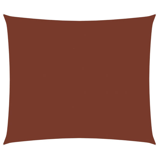 Vela ombrellone rettangolare in tessuto Oxford 35 x 45 m terracotta 02_0009955